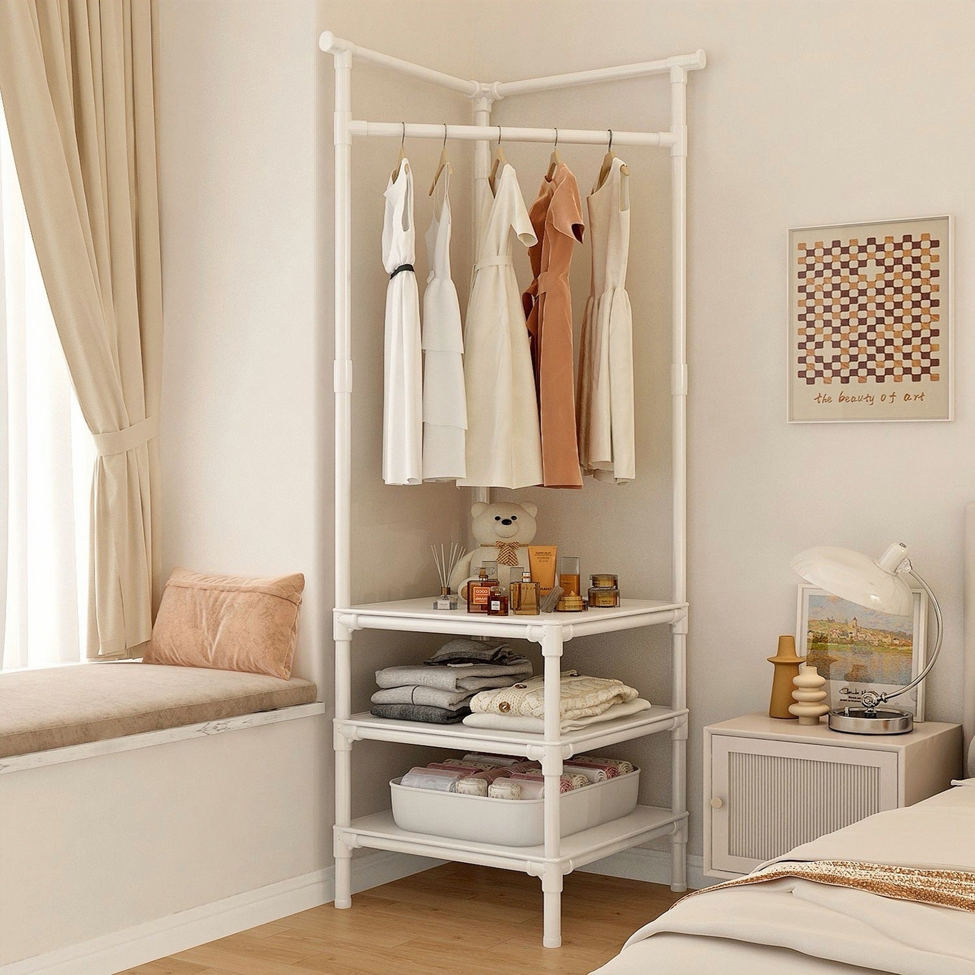 Corner Coat Rack